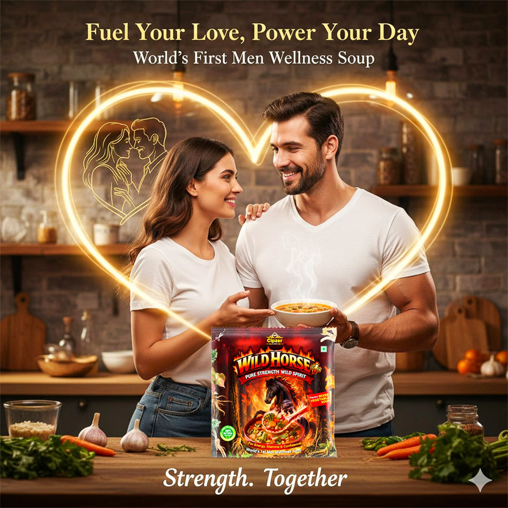 Cipzer Wild Horse Plus Mixed Vegetable Wellness Soup pack of 3 | Energy, Stamina & Daily Strength Support | Herbal & Vegetable Based Nutrition | 10g Sachet