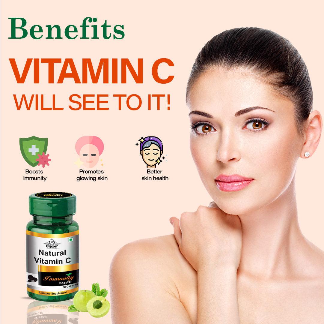 Natural Vitamin-C Capsule  60'sNatural Vitamin-